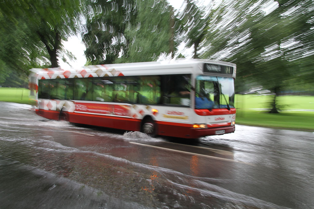 Flooding at Melville Drive on the south side of The Meadows  -  August 29, 2012