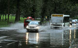 Flooding at Melville Drive on the south side of The Meadows  -  August 29, 2012