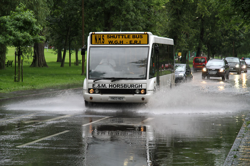 Flooding at Melville Drive on the south side of The Meadows  -  August 29, 2012