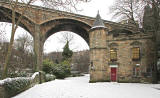 Miller Row, beside the Water of Leith and Dean Bridge