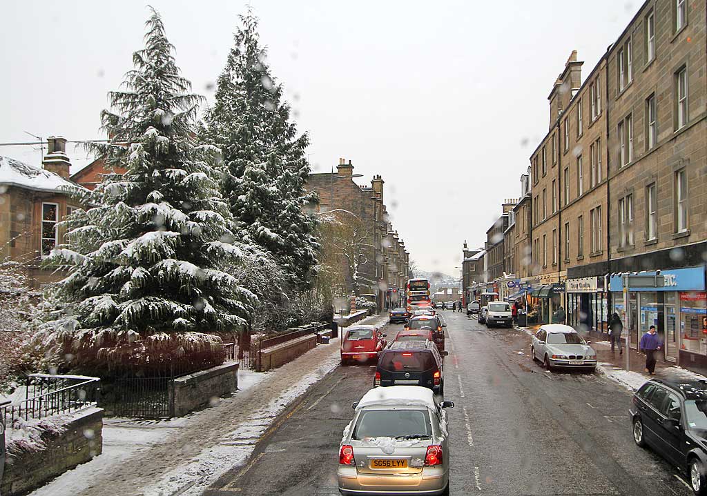 Morningside Road  -  Snow  -  Christmas Eve, 2009
