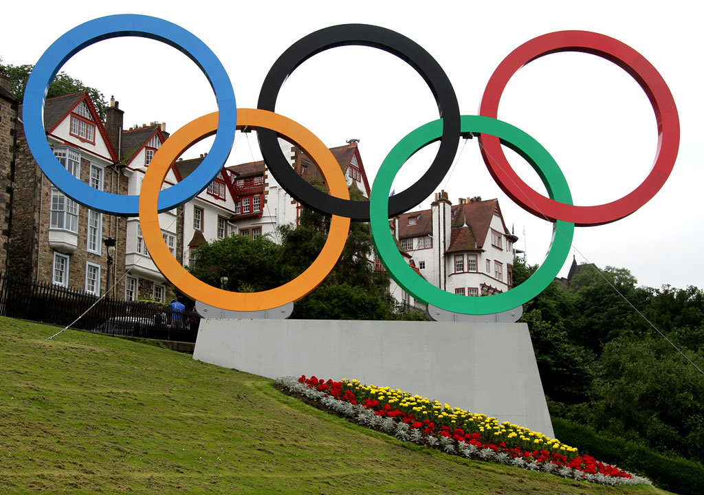 Olympic Rings on The Mound  -  July 2012