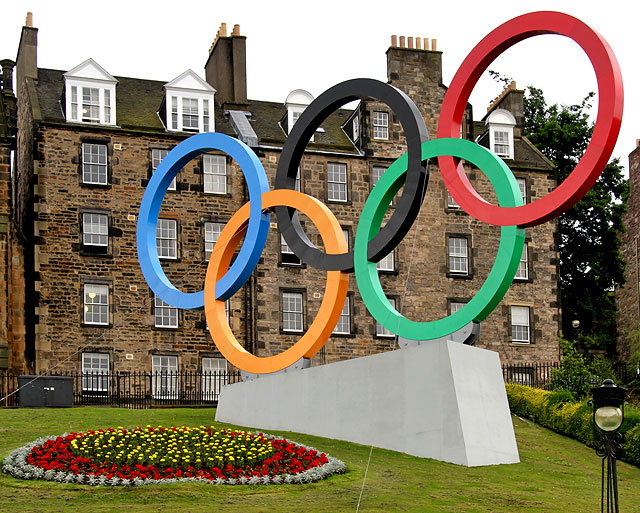 Olympic Rings on The Mound  -  July 2012