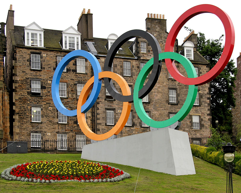 Olympic Rings on The Mound  -  July 2012