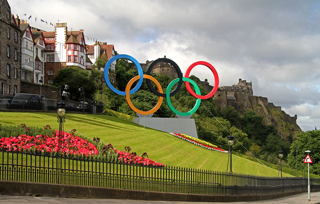 Olympic Rings on The Mound  -  July 2012