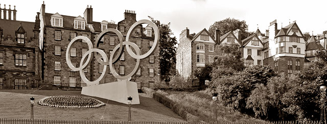 Olympic Rings on The Mound  -  July 2012