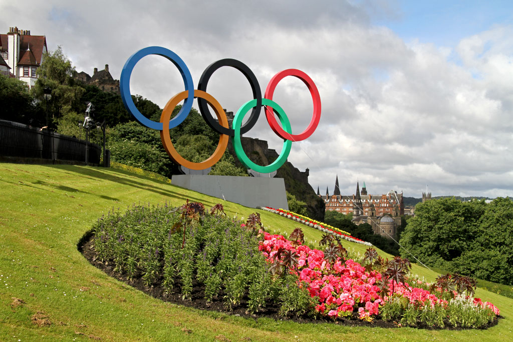 Olympic Rings on The Mound  -  July 2012