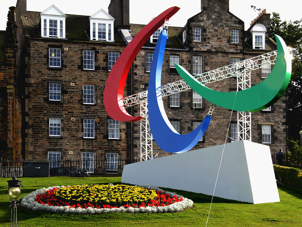 Symbol for the 2012 Paralympic Games  -  The Mound, Edinburgh