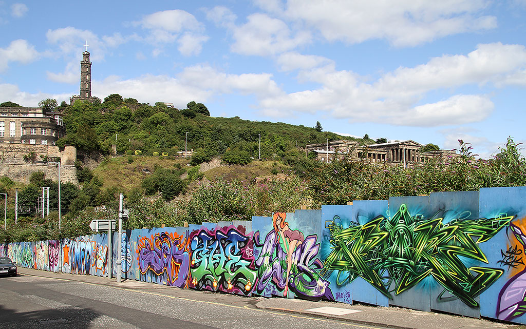 Street Art and Graffiti, New Street, Edinburgh - August 2012