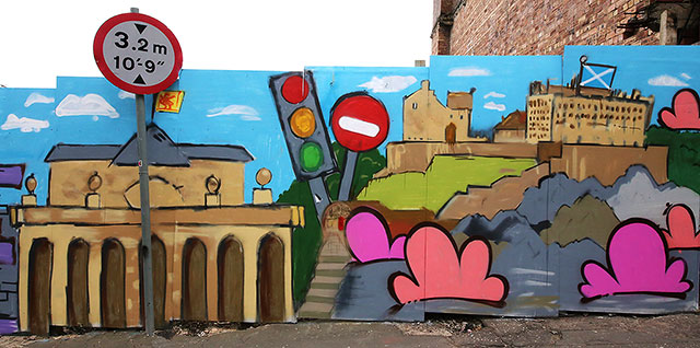 Street Art and Graffiti, New Street, Edinburgh  -  May 2013