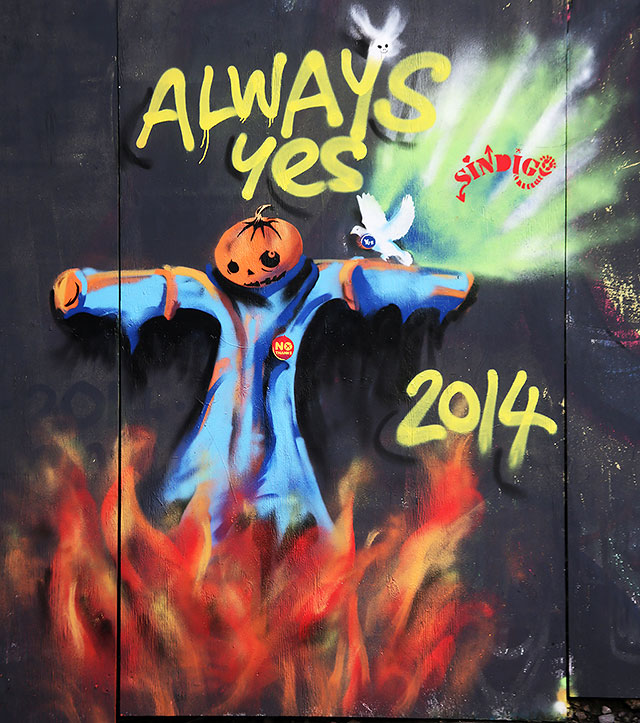 Street Art and Graffiti, New Street, Edinburgh  - November 2014