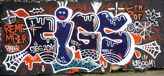 Edinburgh Graffiti  -  New Street,  November 2014