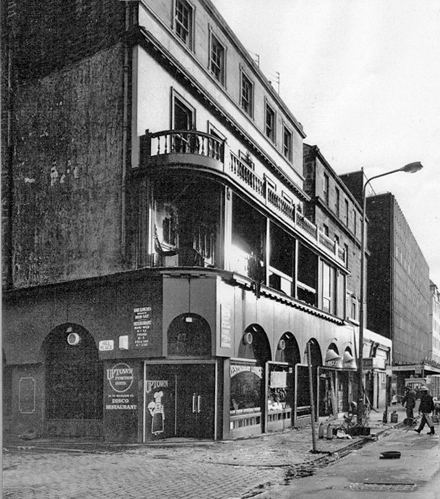 Uptown Disco after the fire, 1982, at 36-42 Nicolson Street, Southside, Edinburgh -  