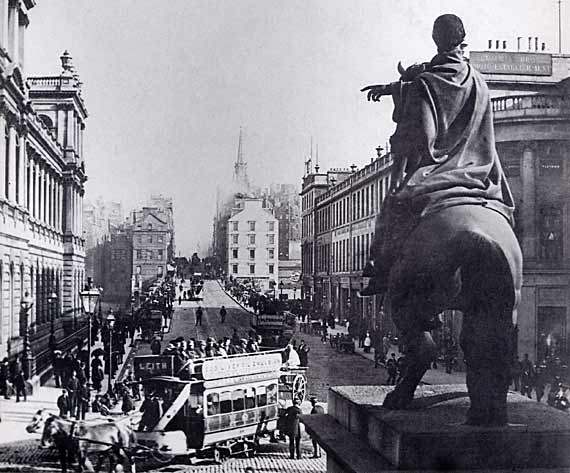 North Bridge - and Duke of Wellington Statue  -  JCH Balmain