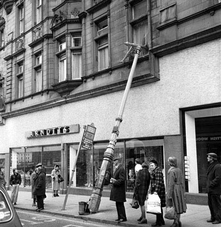 North Bridge Lamp Post  - Road Accident, 1978