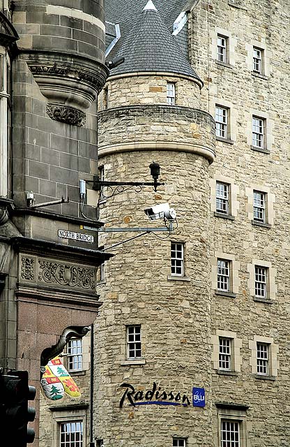 Sky Lantern on the corner of North Bridge and High Street for the Police Box at Hunter Square