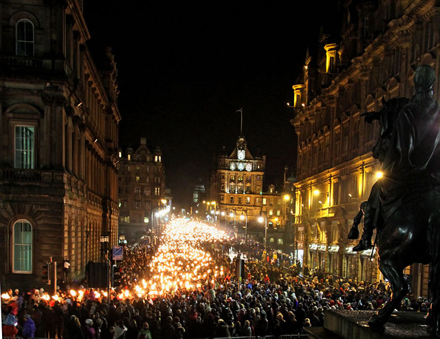 Edinburgh Torchlight Procession  -  December 30, 2012