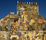 A mural on a gable end at North Junction Street, Leith, depicting Leith's historic connections with the sea