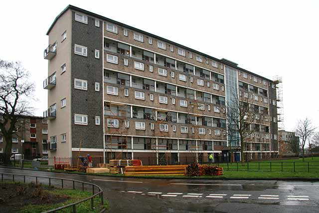 Pennywell Grove - just  before demolition started -  looking to the west  - 2006