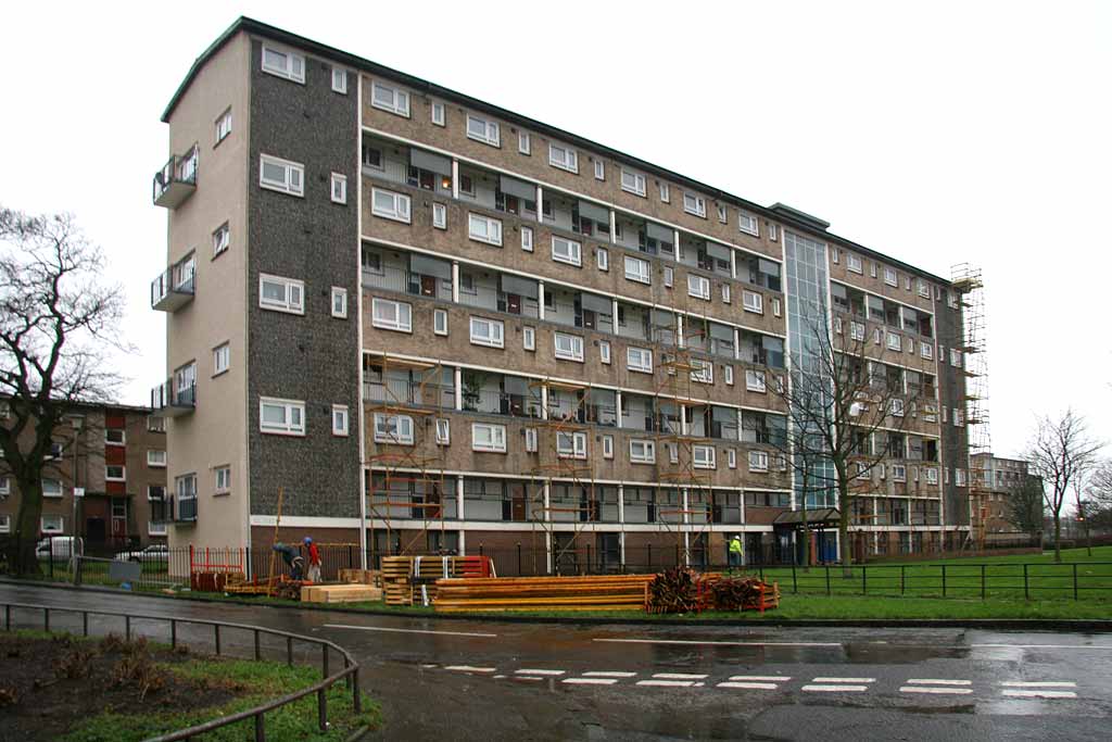 Pennywell Grove  -  just after demolition started  -  looking to the SW  -  2007