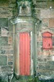 Cabinet on the wall of one of the buildings in Pier Place, Newhaven, 2011