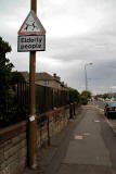 Portobello Road, Edinburgh  -  Unofficial Road Sign 'Elderly People'
