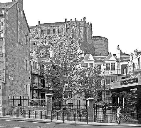 Portsburgh Square on the north side of West Port close to the Grassmarket