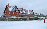 Primrose Bank Road  -  Houses, pillar box and snow -  December 2009