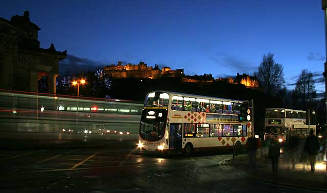 Edinburgh Castle and Princes Street