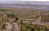 Looking over Princes Street and across to the Firth of Forth and beyond, from Edinburgh Castle  -  1962