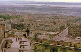 Looking over Princes Street and across to the Firth of Forth and beyond, from Edinburgh Castle  -  1962