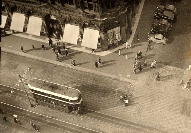 Looking down on Jenners' Corner from the Scott Monument