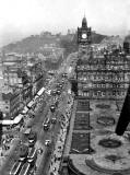 View towards Calton Hill from the Scott Monument - Photograph by John Forbes Wilson  -  Summer 1950