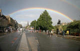 Princes Street looking east and Rainbow