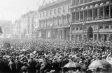 Procession of Masons passes along Princes Street to commemorate the Laying of the Foundation Stone for North Bridge, 1896