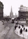 Princes Street  -  Looking to the west from the top of Leith Street  -  1950s