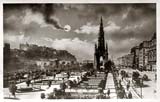 Princes Street  -  Post card  -  Looking west from the North British Hotel