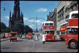 Photograph taken by Charles W Cushman in 1961 - Looking to the west along Princes Street from Waverley