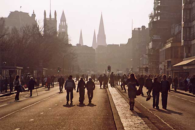 The Ross Bandstand in West Princes Street Gardens   -  during the 'Scotland v England' Rugby International Match on 22 March 2003