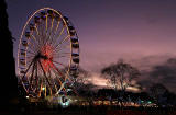 The Edinburgh Wheel and Edinburgh Castle  -  Christmas 2011