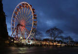 The Edinburgh Wheel and Edinburgh Castle  -  Christmas 2011