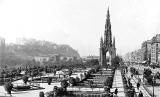 View to the west along Princes Street and to the Scott Monument from the East End of Princes Street  -  Photo by J Patrick