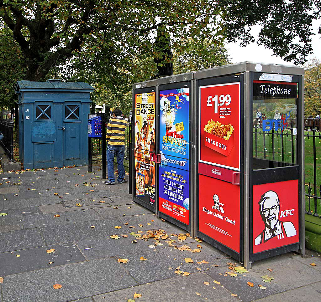 Police Box in the NW corner of East Princes Street Gardens  -  October 2010