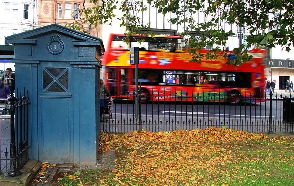 Police Box in the NW corner of East Princes Street Gardens  -  October 2010