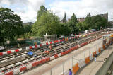 Preparing Princes Street for the arrival of trams in 2011