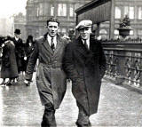 Walking Photograph taken at Princes Street, near Waverley Steps  -  William Gibson and Richard Craik