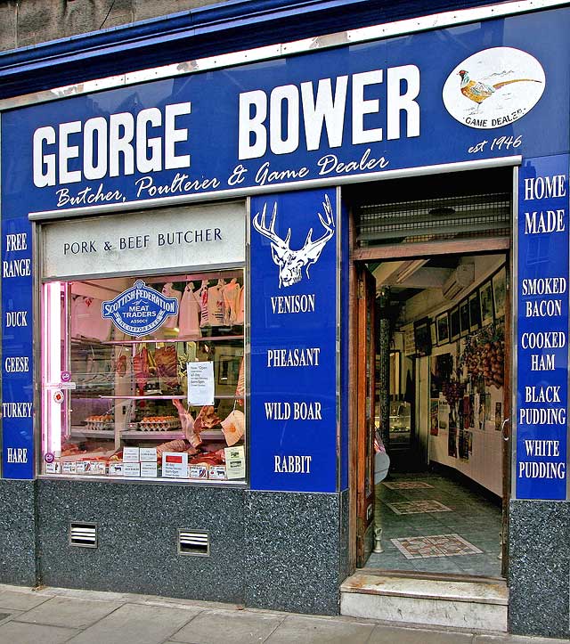 George Bower, Butcher, 75 Raeburn Place, Stockbridge, Edinburgh