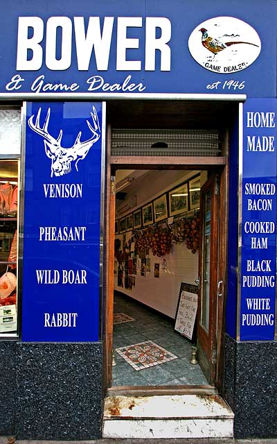 George Bower, Butcher, 75 Raeburn Place, Stockbridge, Edinburgh