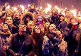 Torchlight Procession to Calton Hill, Edinburgh  -  December 30, 2012