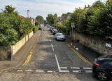 Looking to the east along Rosebank Road from Granton Road